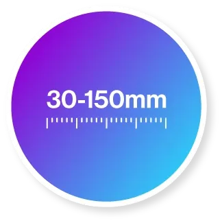 30--150mm measurement distance