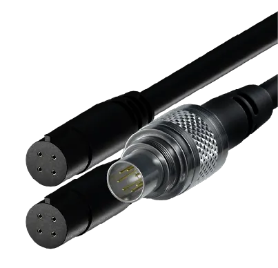 712-TC M-F Metal 4 Pin patch cable