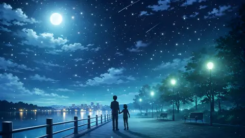 A Peaceful Night By The Lake wallpaper