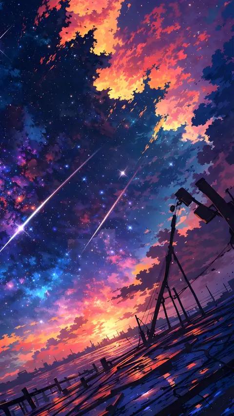 Ocean Clouds Sunset Dreamy Landscape wallpaper