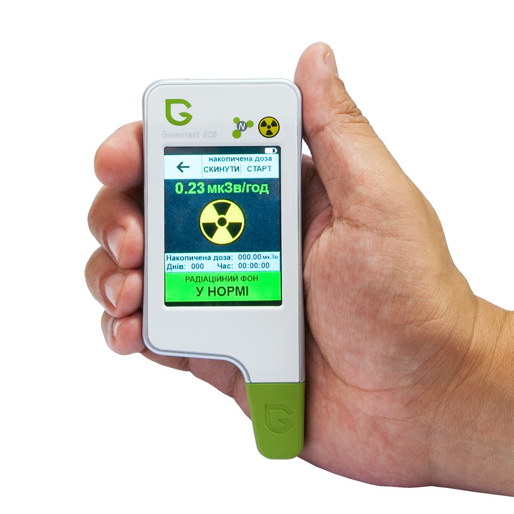 Режим вимірювання радіаційного фону на Greentest ECO 4
