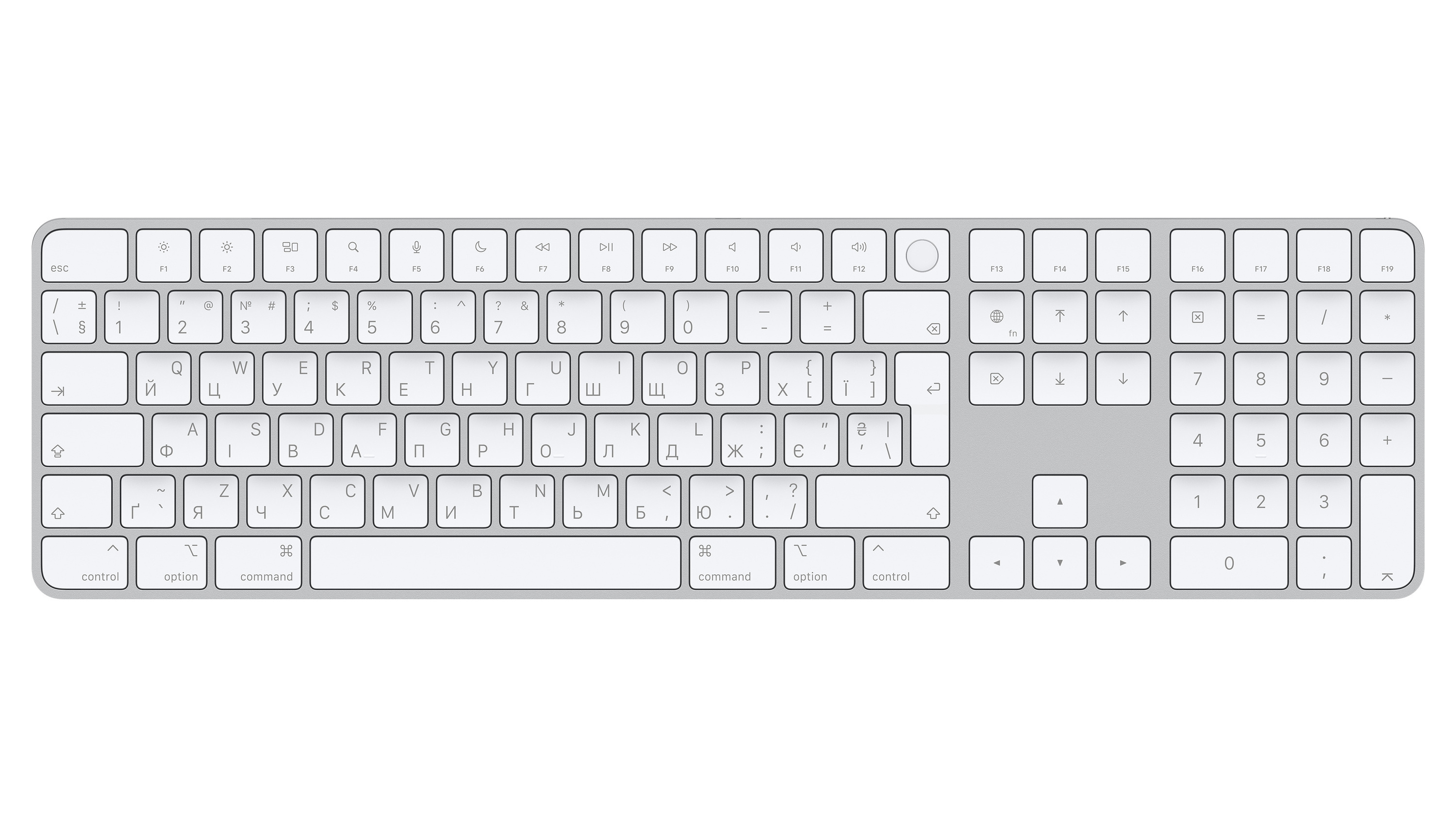 Apple Magic Keyboard з Touch ID (українська версія)