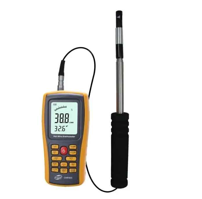 Термо-вимірювач вітру Benetech GM8903 (USB, логер, гаряча струна)