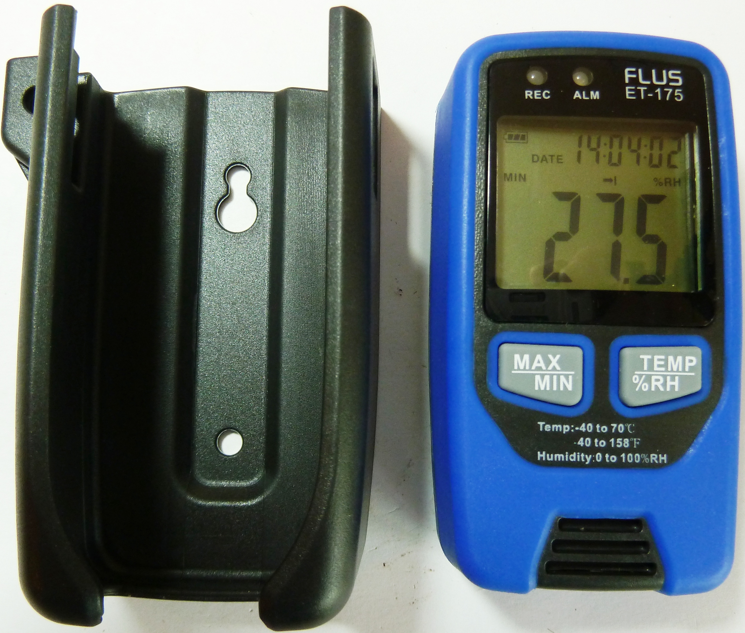 Логгер температури вологості Flus ET-175 (багаторазовий, для продуктів, ліків, транспортування)