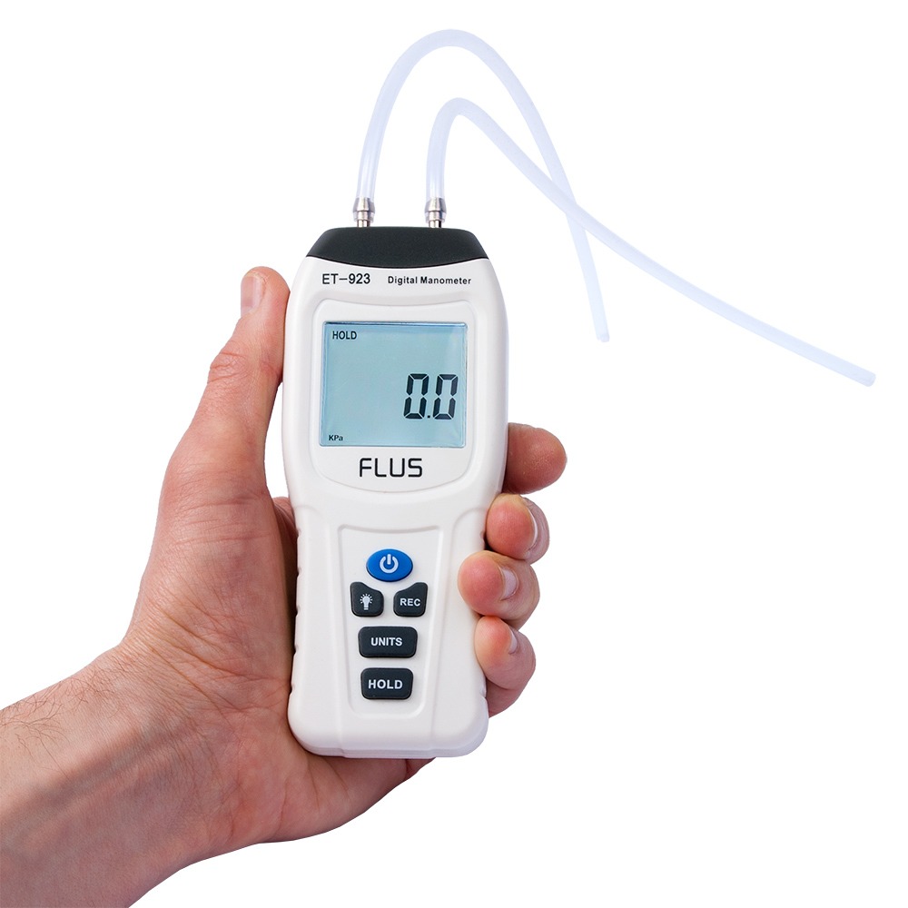 Дифманометр FLUS ET-923 ±2608 Mbar різниця тиску в газах