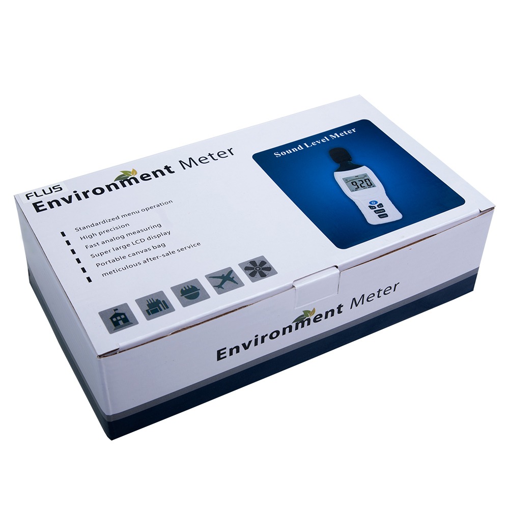 Низкочастотний шумомір Flus ET-933 (dBA, dBC, 30...130 дБ, ±1.4 дБ, 32...8000 Гц)