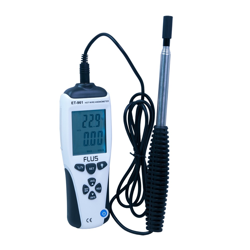 Анемометр з телескопічним зондом Flus ET-961 (0,1...35 м/с)