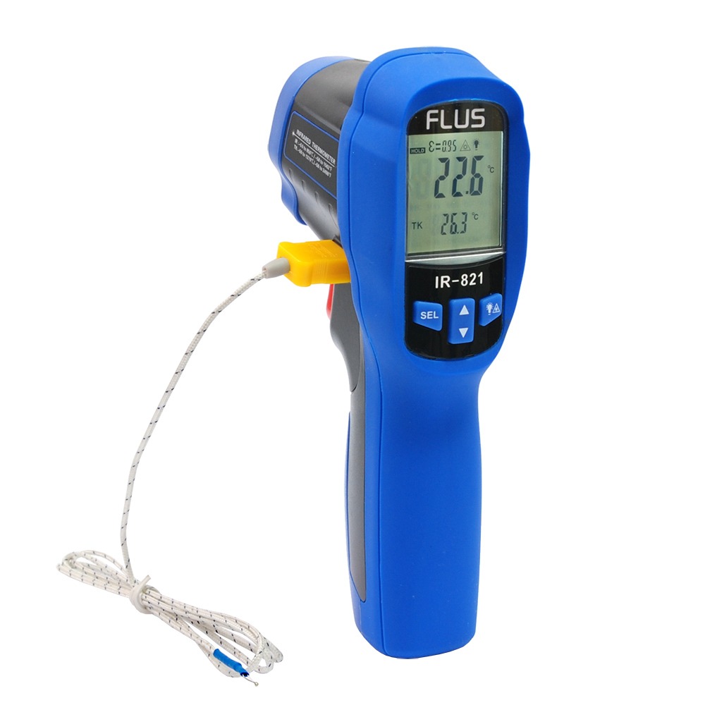 Пірометр промисловий з термопарою FLUS IR-821 (-50...+850)
