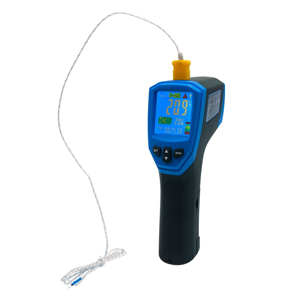 Пірометр USB для високих температур FLUS IR-869 (-50…+1680) USB кольоровий дисплей