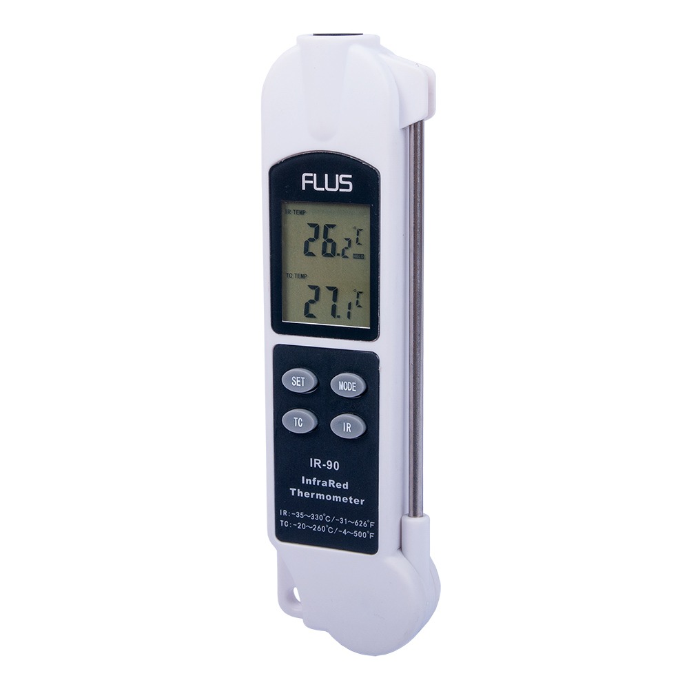Пірометр безконтактно-щуповий інфрачервоний з додатковим щупом Flus IR-90 (-35...+330)