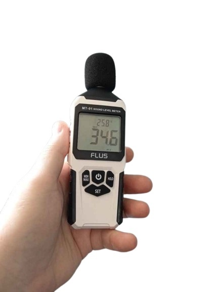 Професійний шумомір Flus MT-91 (dBA, 35...135 дБ, 32Гц...8 КГц)
