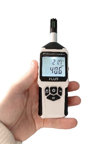 Професійний термогігрометр Flus MT-93 (-20℃+70℃, 0-100%RH, точка роси, вологий термометр)