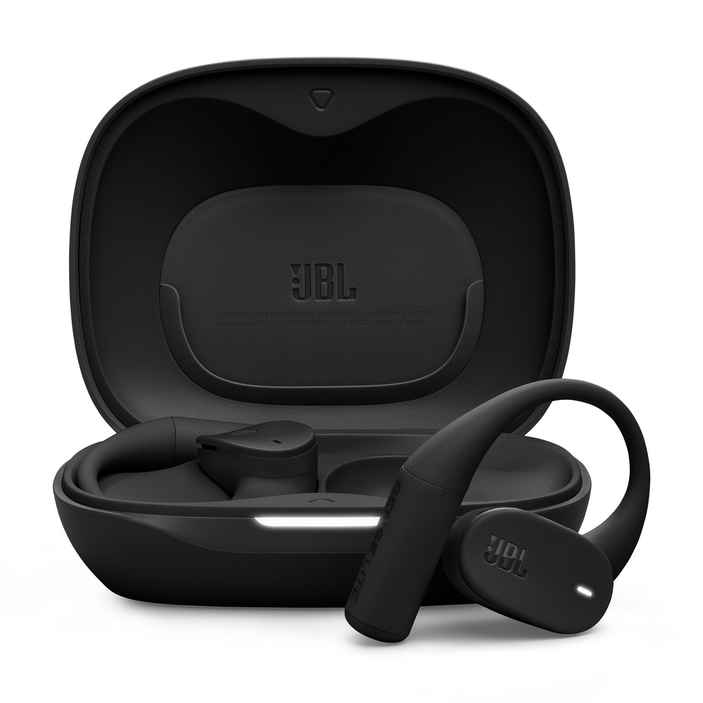 Відкриті навушники JBL Sense Lite у зарядному футлярі