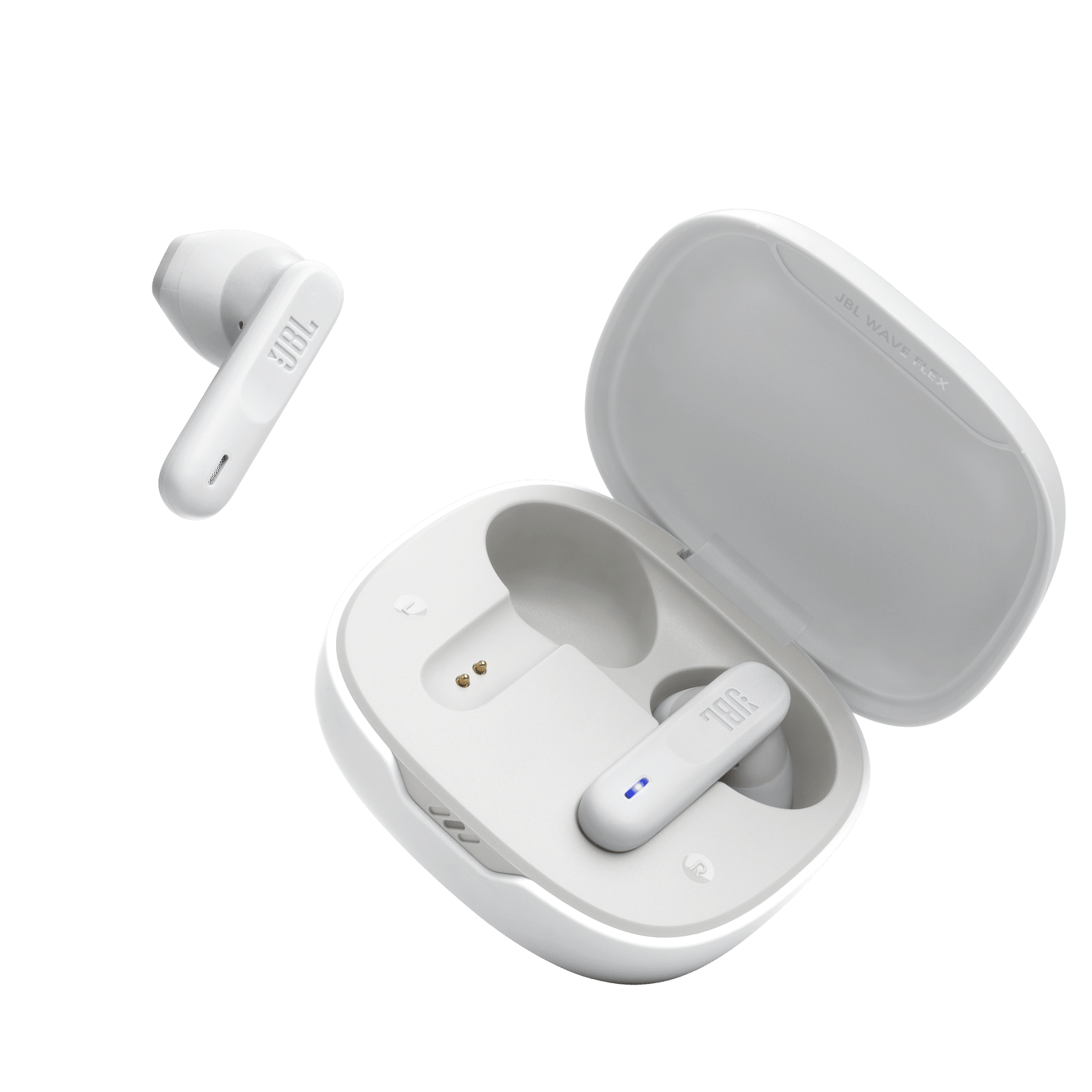 Вигляд JBL Wave Flex у відкритому кейсі