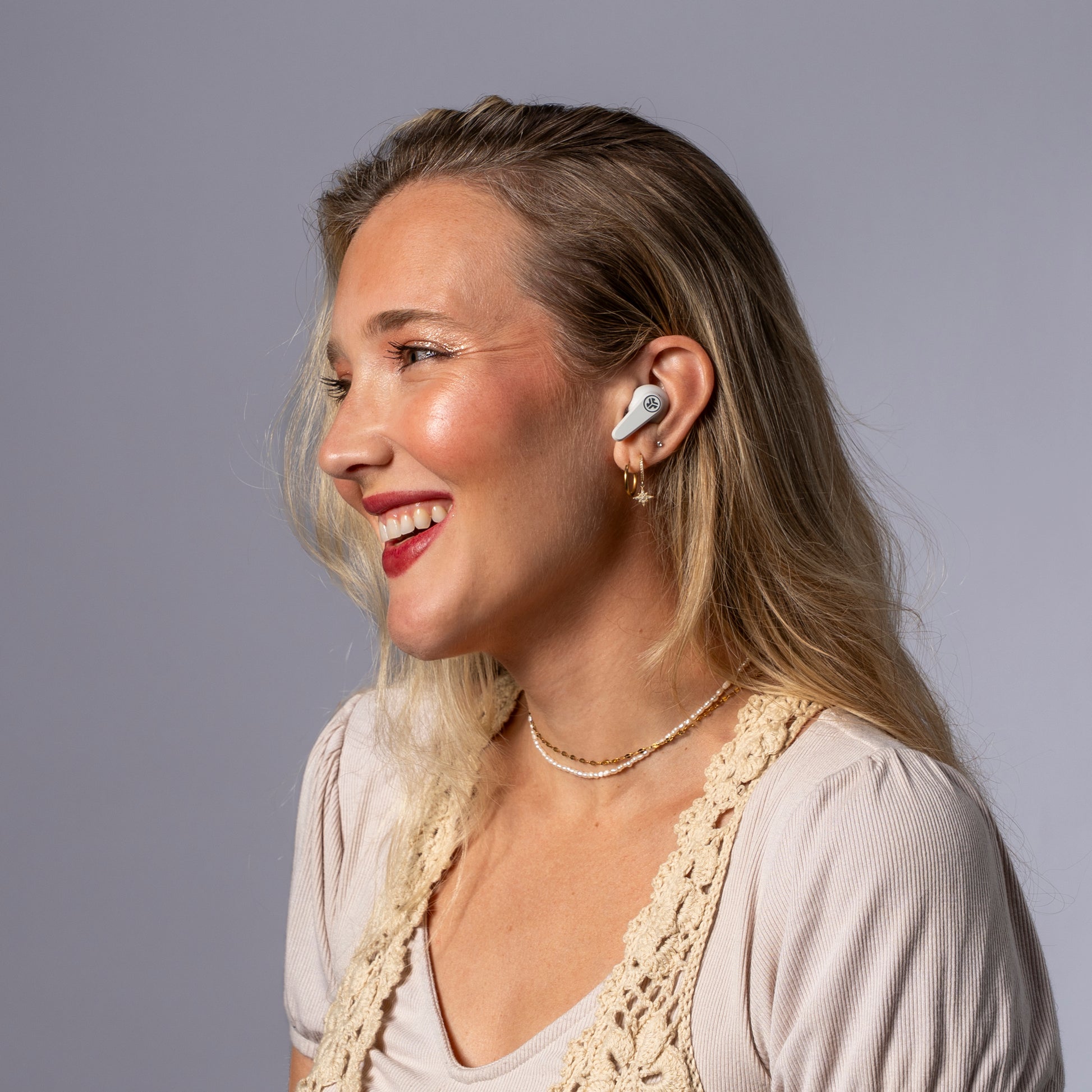 Jlab Go Pods ANC Cloud White