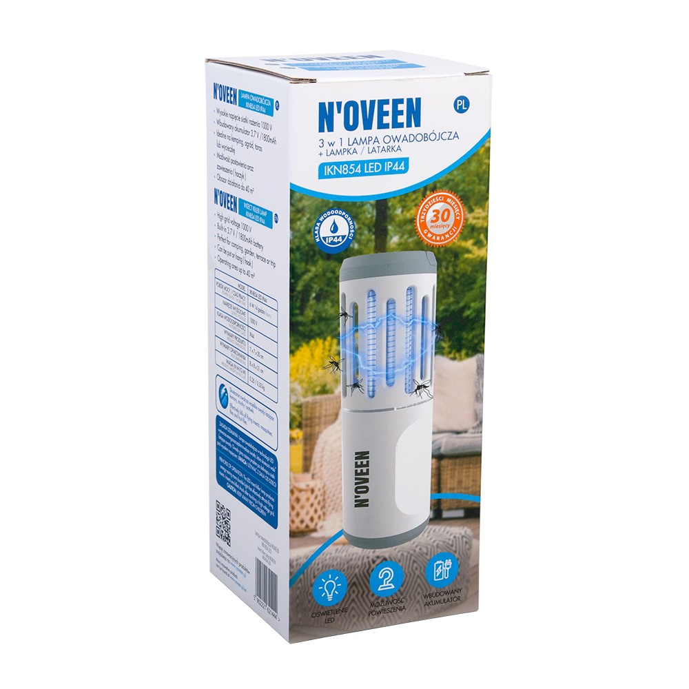 Акумуляторний ліхтар від комах Noveen IKN854 LED IP44