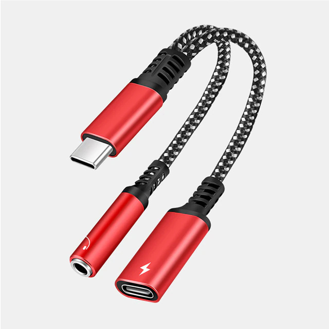 Адаптер USB-C для навушників із заряджанням