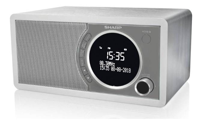 Радіо SHARP DR-450 у білому виконанні