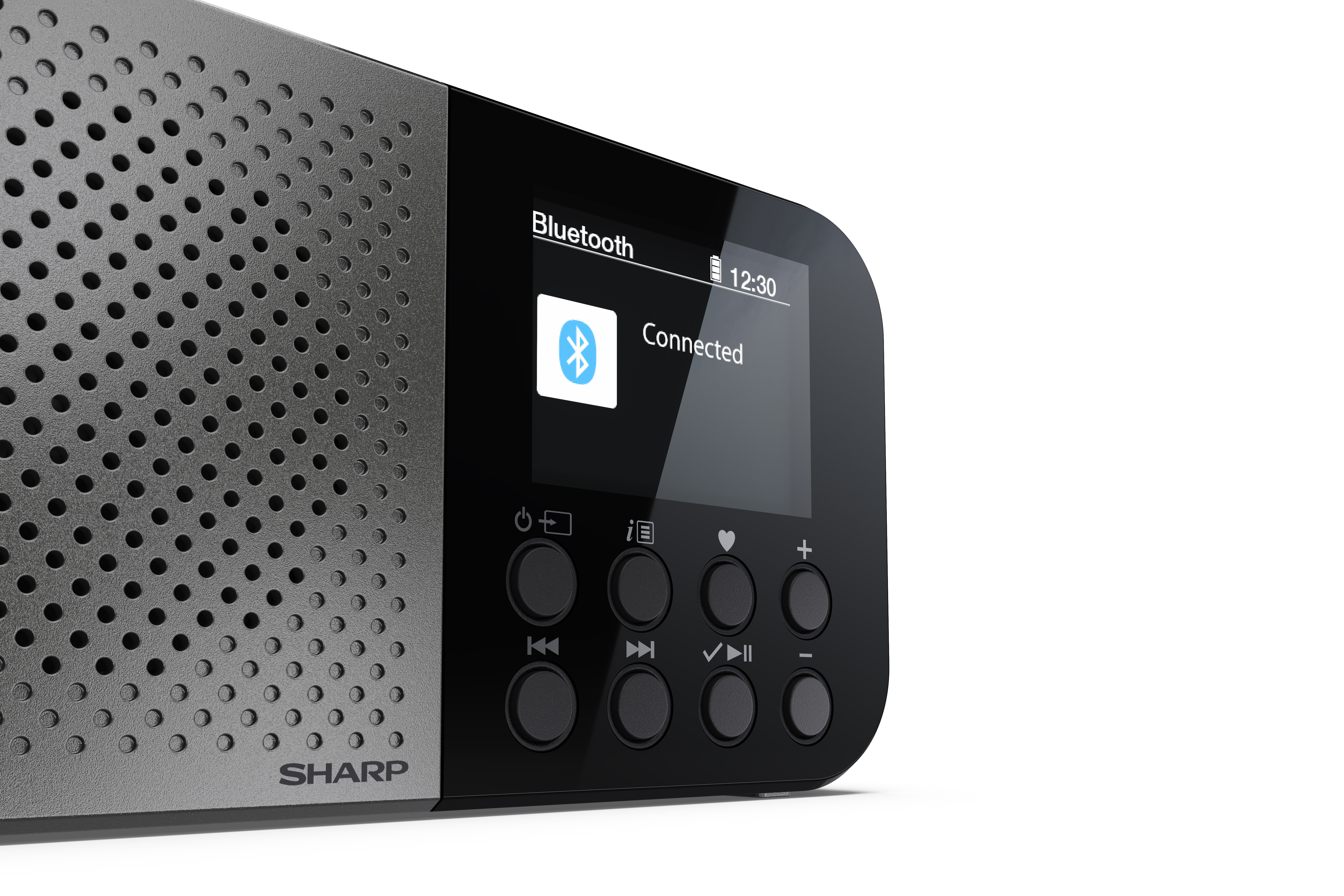 Бічна панель SHARP DR-P520 з роз'ємами та органами керування