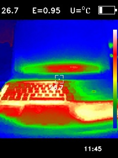 Середньотемпературний побутовий тепловізор Xintest HT-100 (96x96, -20+550ºC) для енергоаудита та електрика