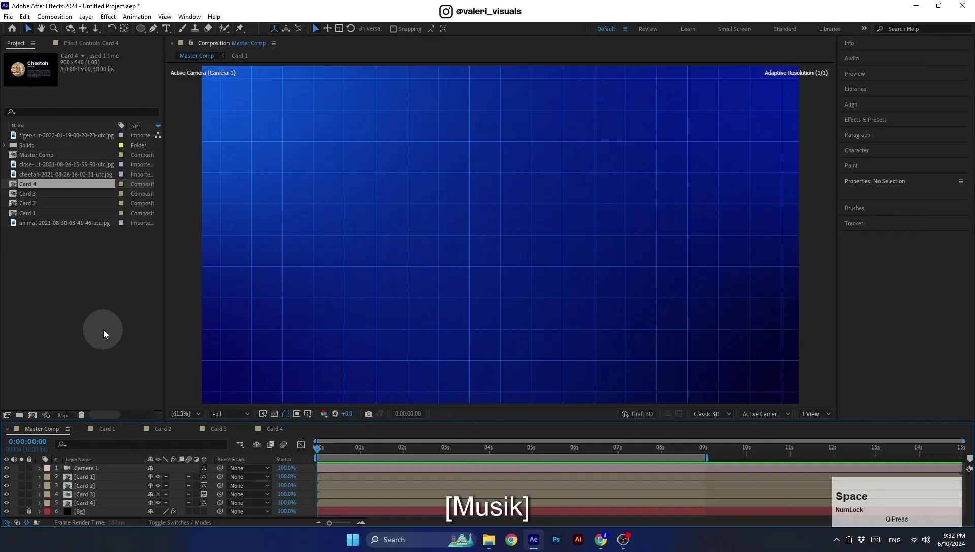 07 Apple Vision Pro Design Style. Swiping Card Animation. After Effects Tutorial - Image 1