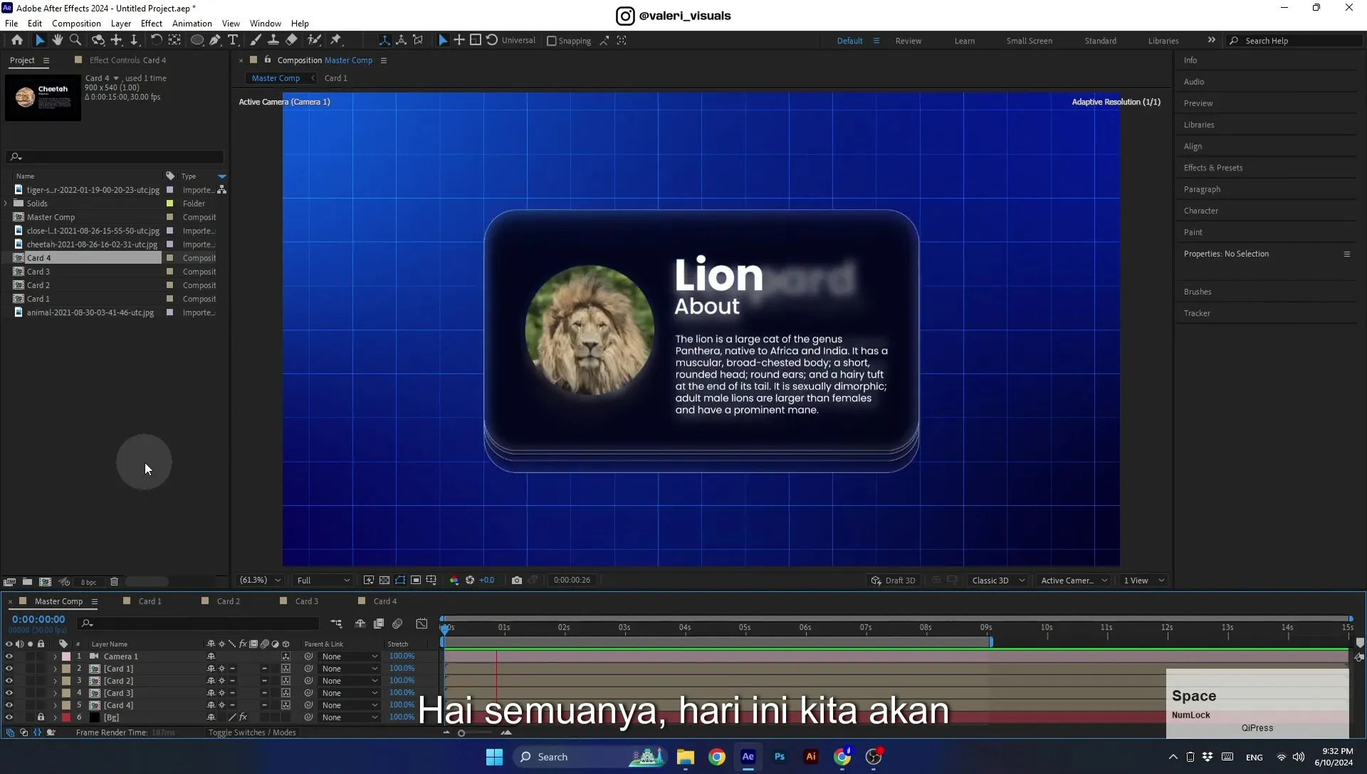07 Apple Vision Pro Design Style. Swiping Card Animation. After Effects Tutorial - Image 2
