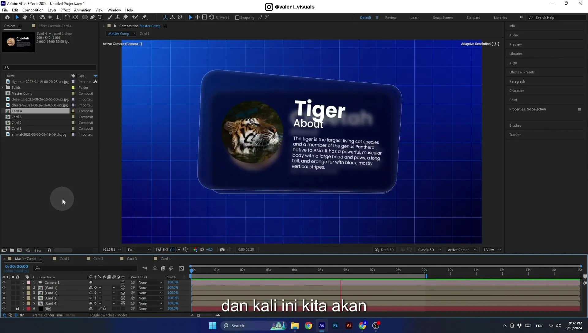 07 Apple Vision Pro Design Style. Swiping Card Animation. After Effects Tutorial - Image 8