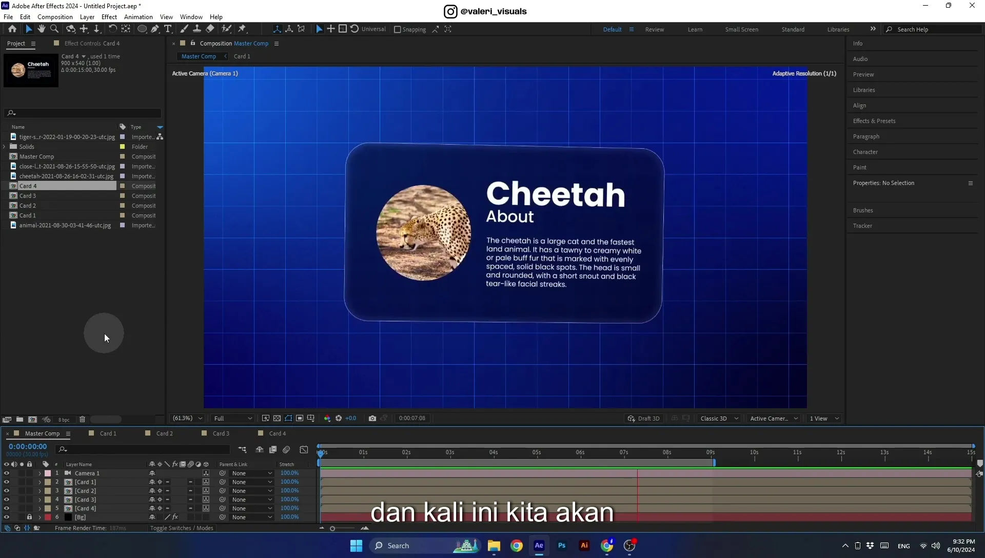 07 Apple Vision Pro Design Style. Swiping Card Animation. After Effects Tutorial - Image 10