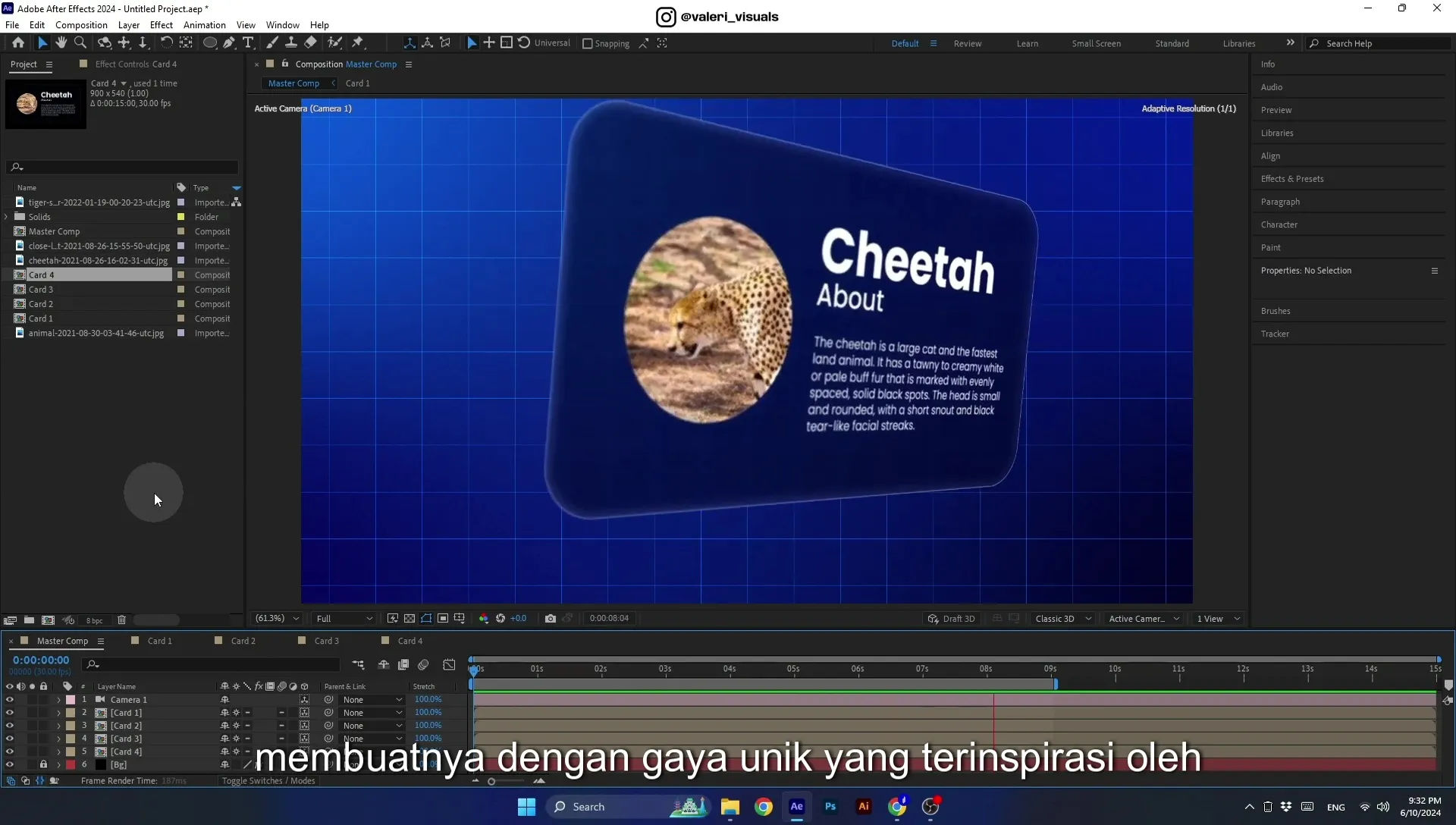 07 Apple Vision Pro Design Style. Swiping Card Animation. After Effects Tutorial - Image 11