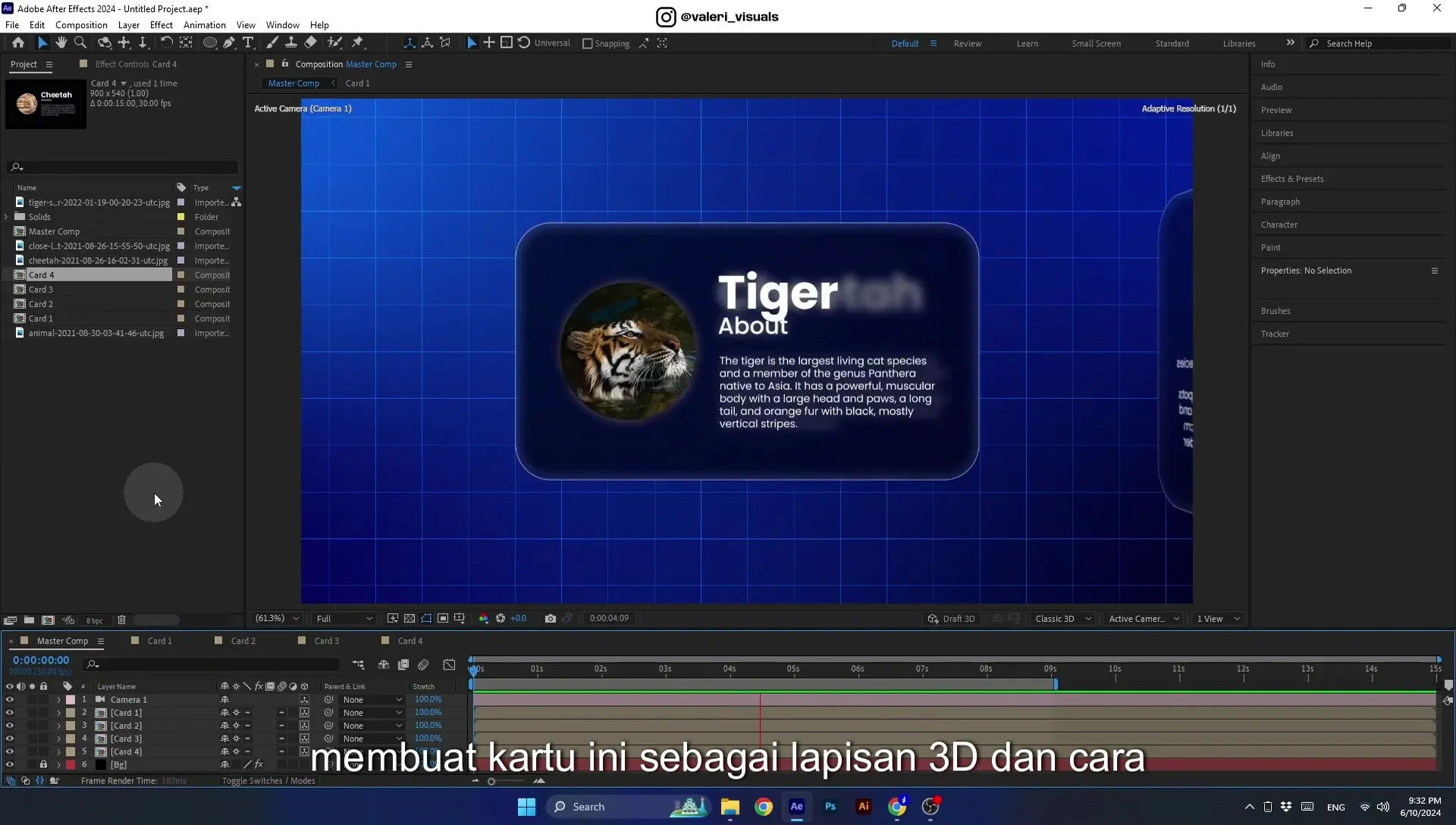 07 Apple Vision Pro Design Style. Swiping Card Animation. After Effects Tutorial - Image 29