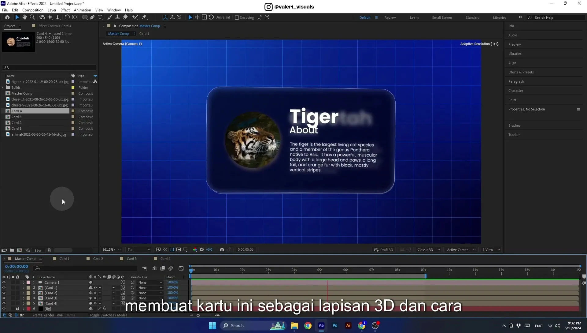 07 Apple Vision Pro Design Style. Swiping Card Animation. After Effects Tutorial - Image 30