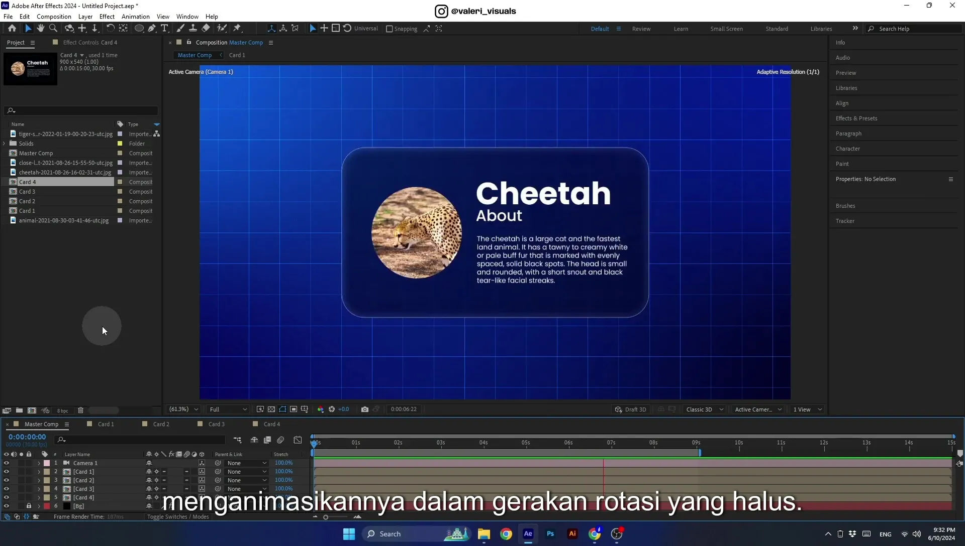 07 Apple Vision Pro Design Style. Swiping Card Animation. After Effects Tutorial - Image 32