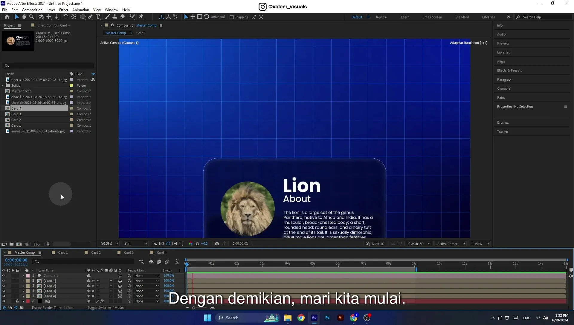 07 Apple Vision Pro Design Style. Swiping Card Animation. After Effects Tutorial - Image 35