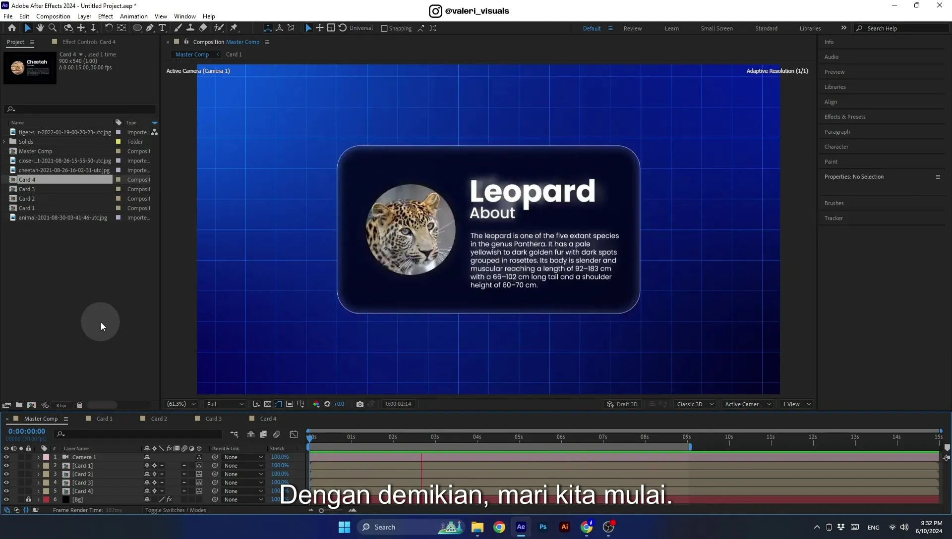 07 Apple Vision Pro Design Style. Swiping Card Animation. After Effects Tutorial - Image 38