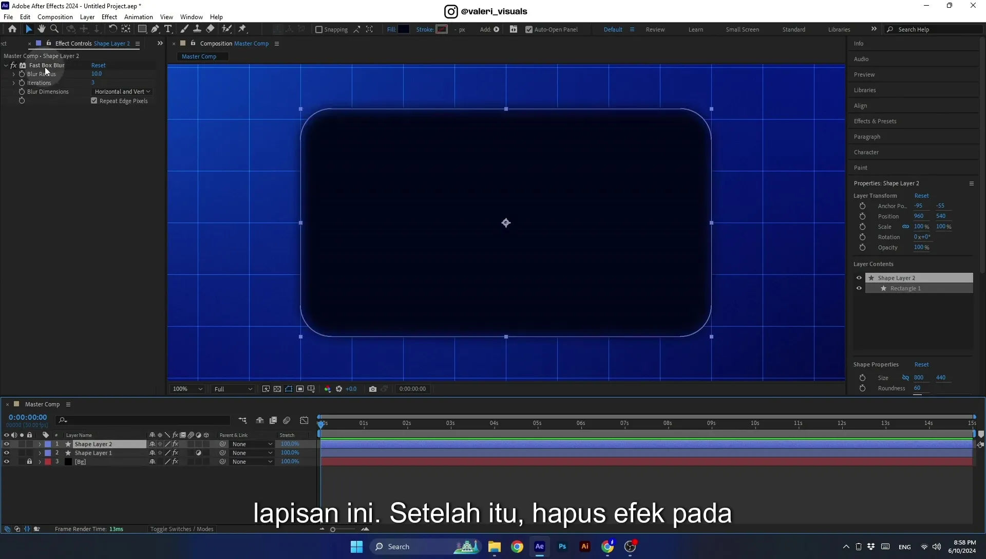 07 Apple Vision Pro Design Style. Swiping Card Animation. After Effects Tutorial - Image 202
