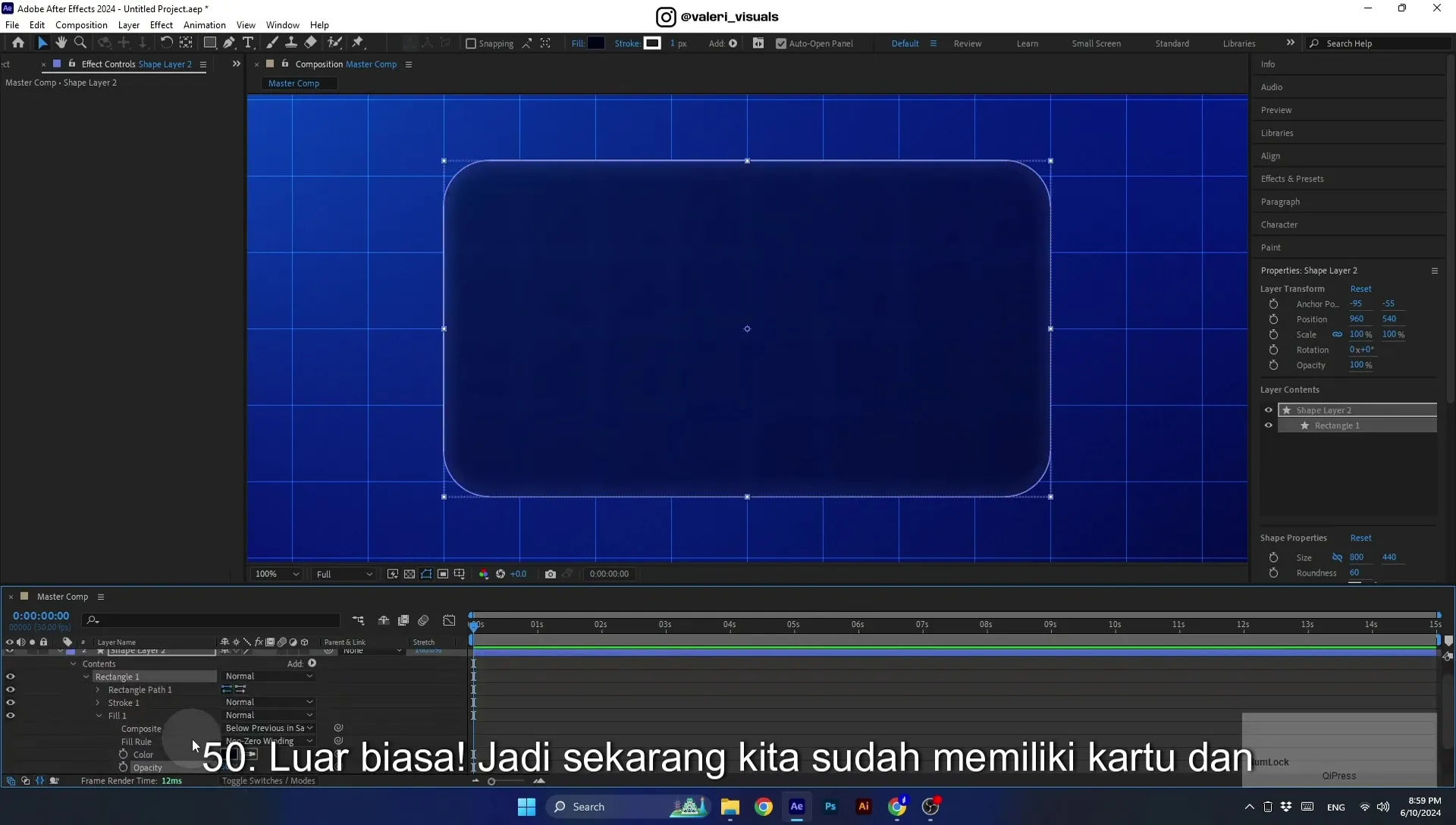 07 Apple Vision Pro Design Style. Swiping Card Animation. After Effects Tutorial - Image 225