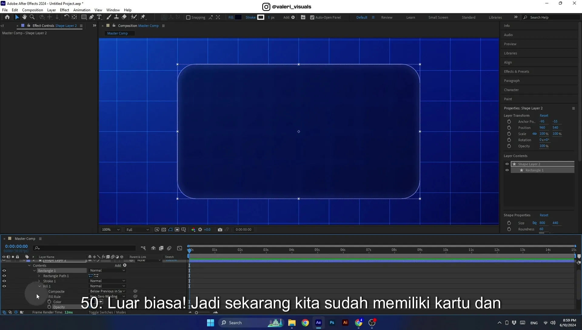 07 Apple Vision Pro Design Style. Swiping Card Animation. After Effects Tutorial - Image 226