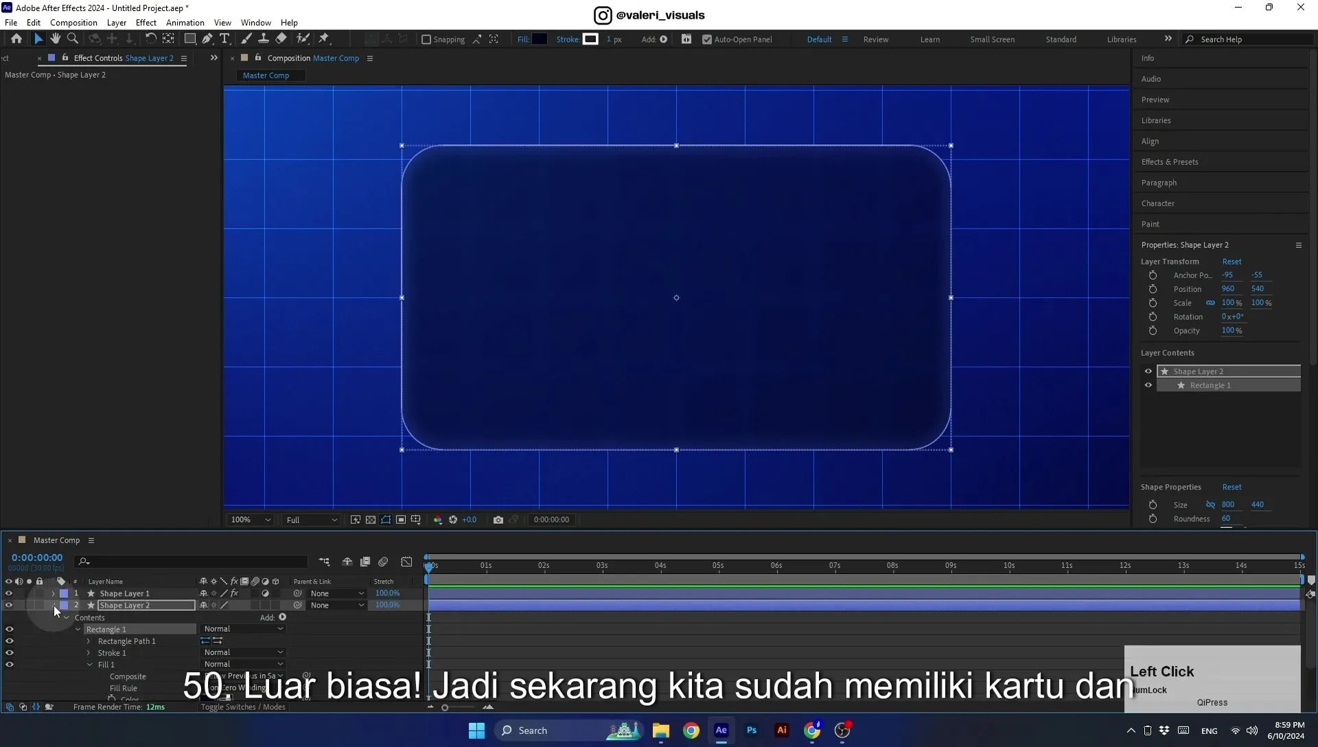 07 Apple Vision Pro Design Style. Swiping Card Animation. After Effects Tutorial - Image 227