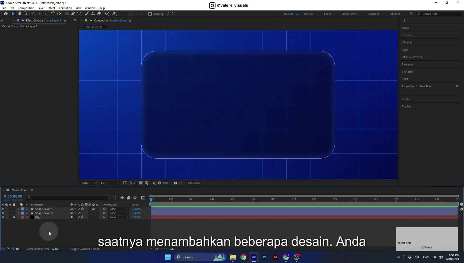 07 Apple Vision Pro Design Style. Swiping Card Animation. After Effects Tutorial - Image 229
