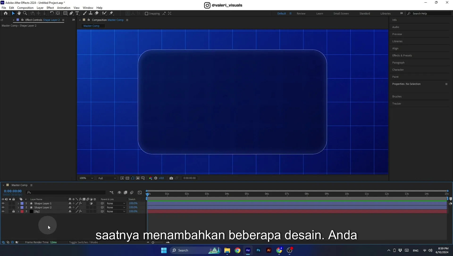 07 Apple Vision Pro Design Style. Swiping Card Animation. After Effects Tutorial - Image 230
