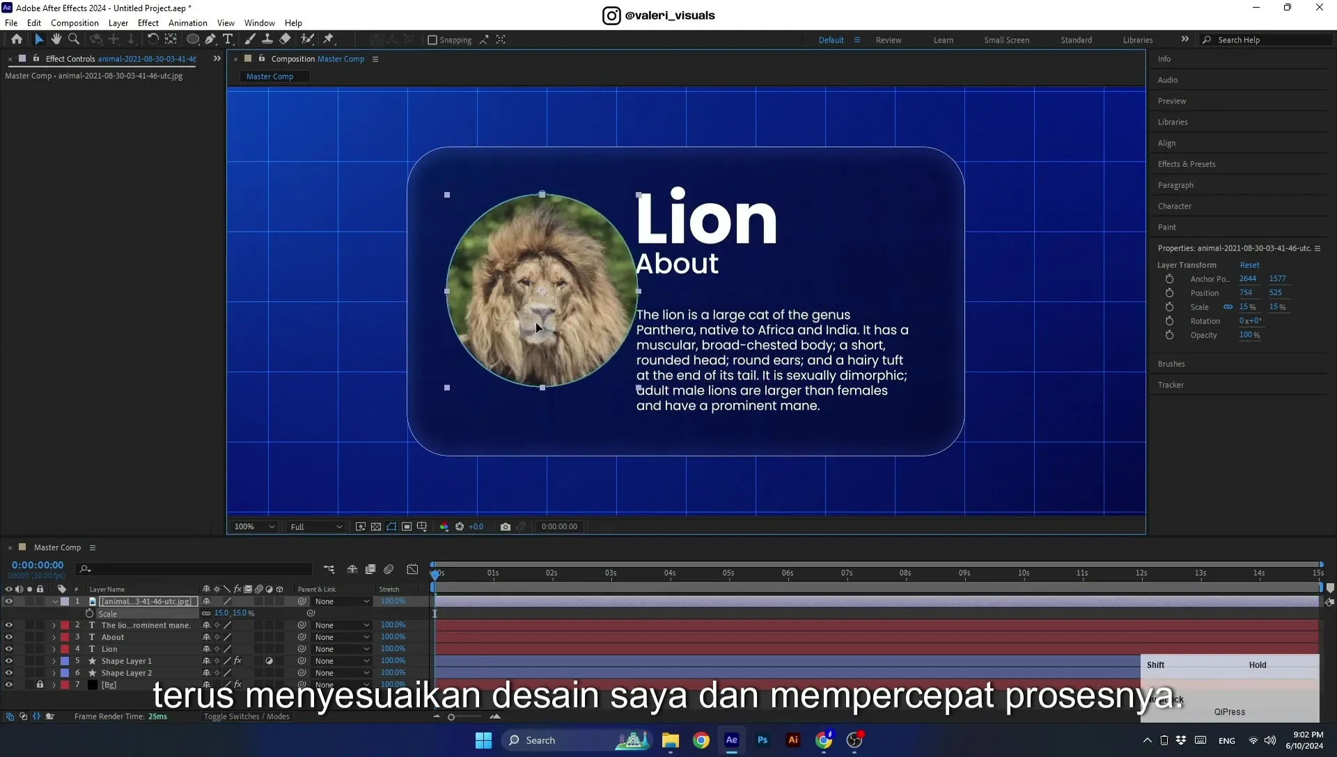07 Apple Vision Pro Design Style. Swiping Card Animation. After Effects Tutorial - Image 327