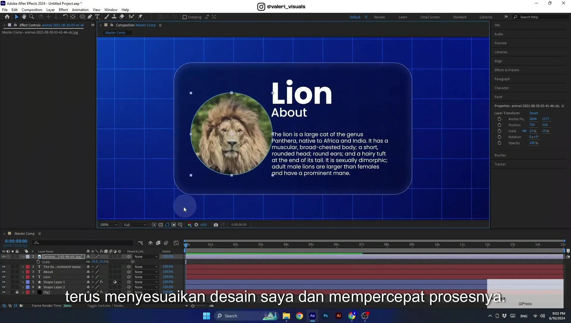 07 Apple Vision Pro Design Style. Swiping Card Animation. After Effects Tutorial - Image 328
