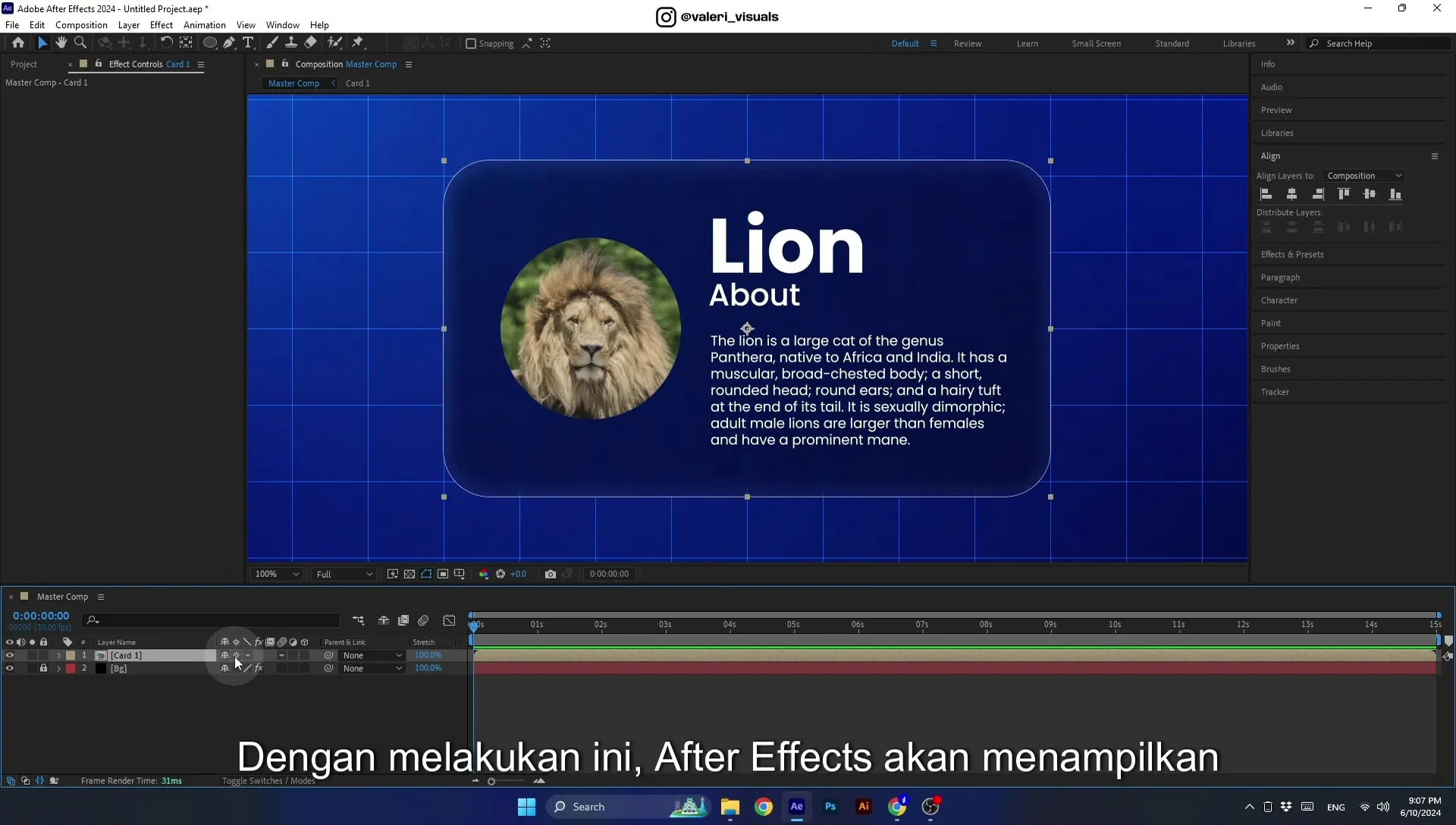07 Apple Vision Pro Design Style. Swiping Card Animation. After Effects Tutorial - Image 373