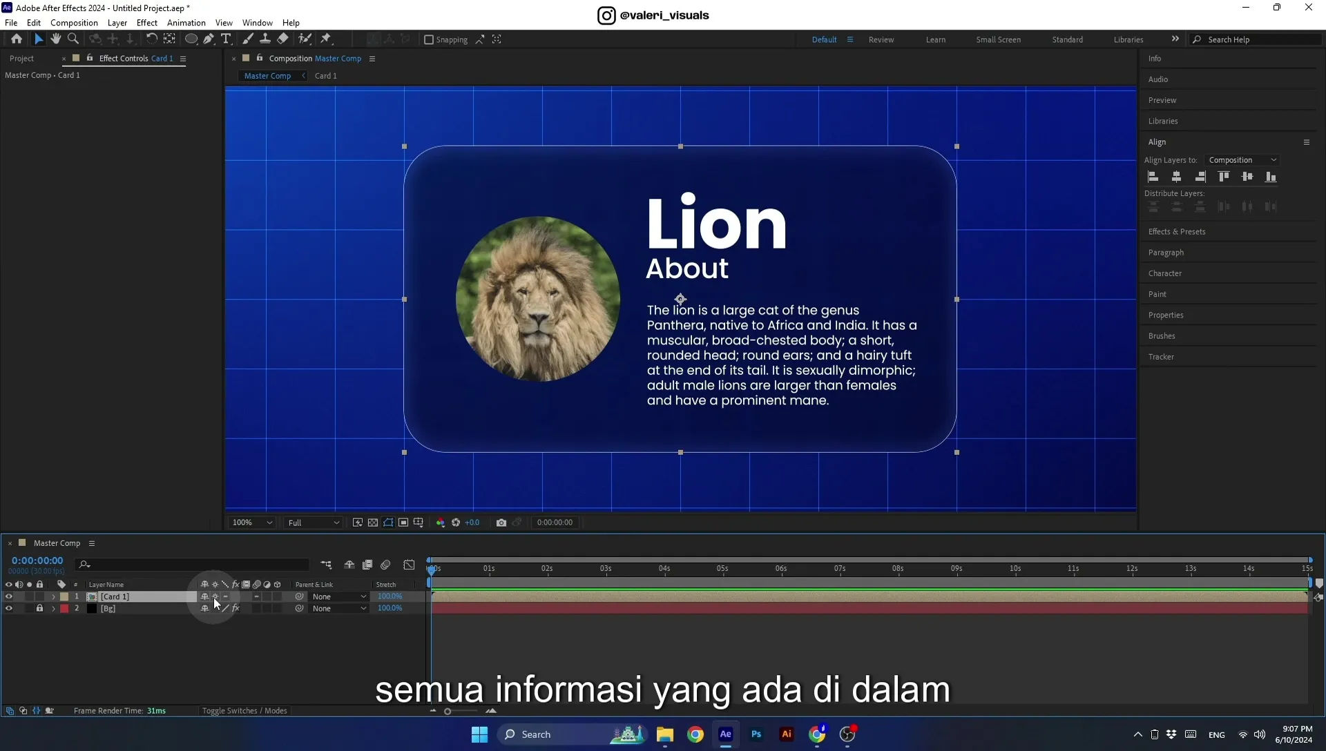 07 Apple Vision Pro Design Style. Swiping Card Animation. After Effects Tutorial - Image 377
