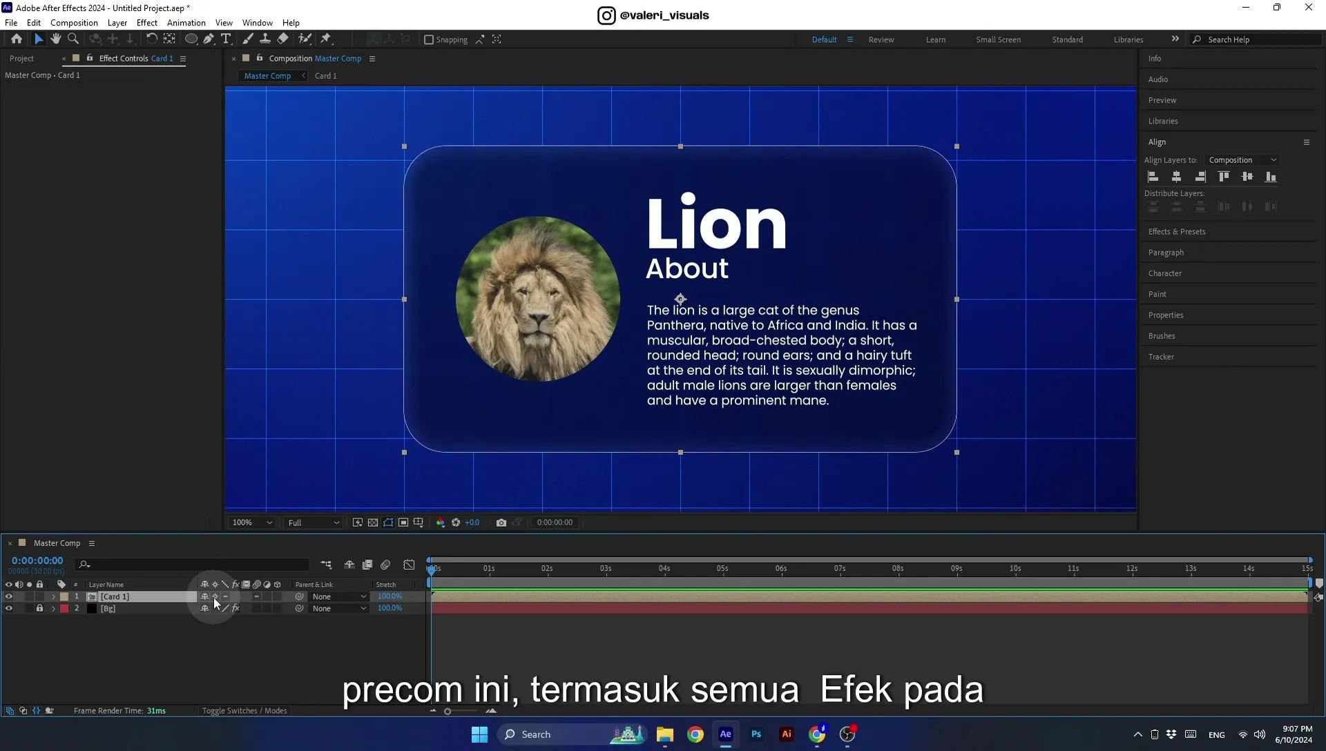07 Apple Vision Pro Design Style. Swiping Card Animation. After Effects Tutorial - Image 381