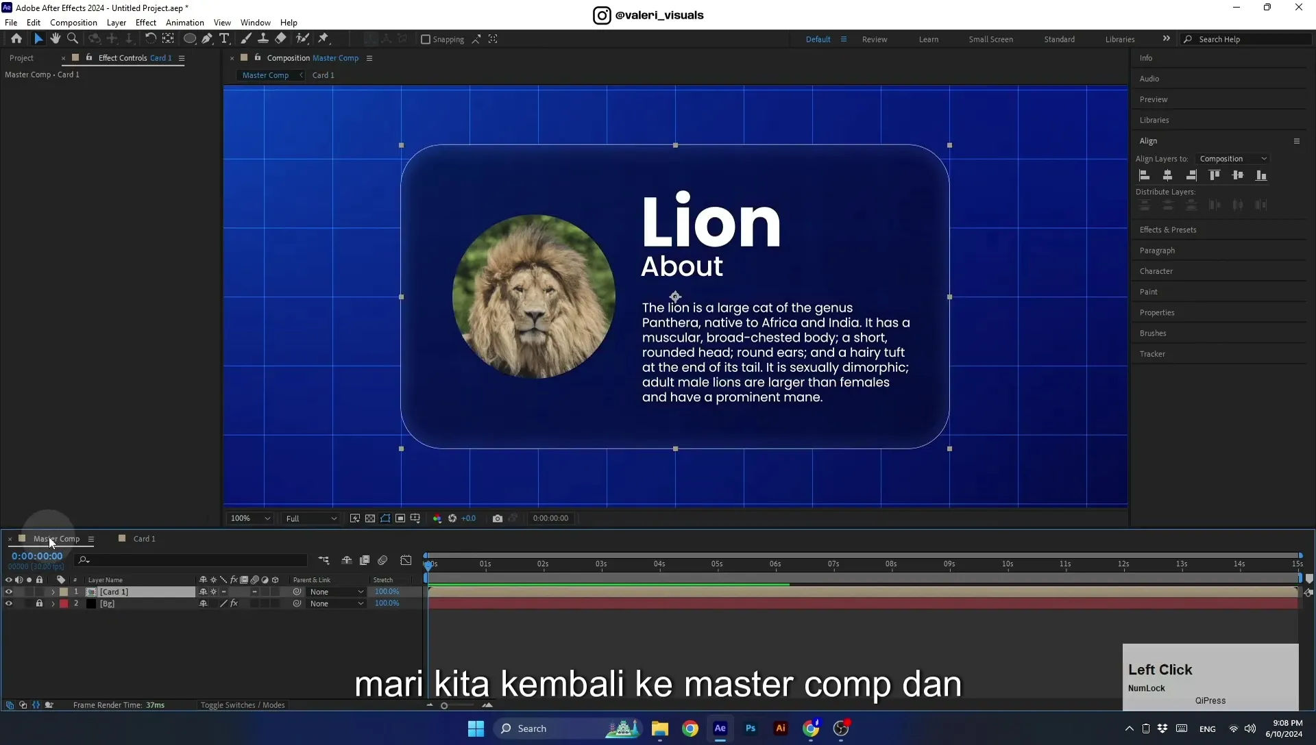 07 Apple Vision Pro Design Style. Swiping Card Animation. After Effects Tutorial - Image 424