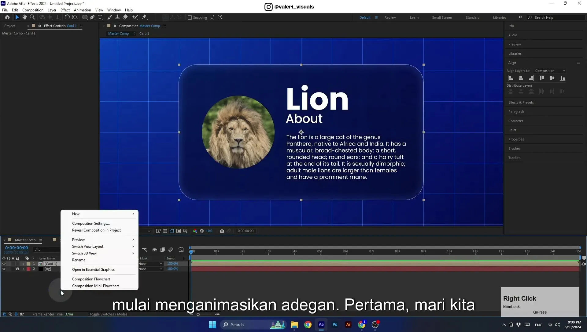 07 Apple Vision Pro Design Style. Swiping Card Animation. After Effects Tutorial - Image 427