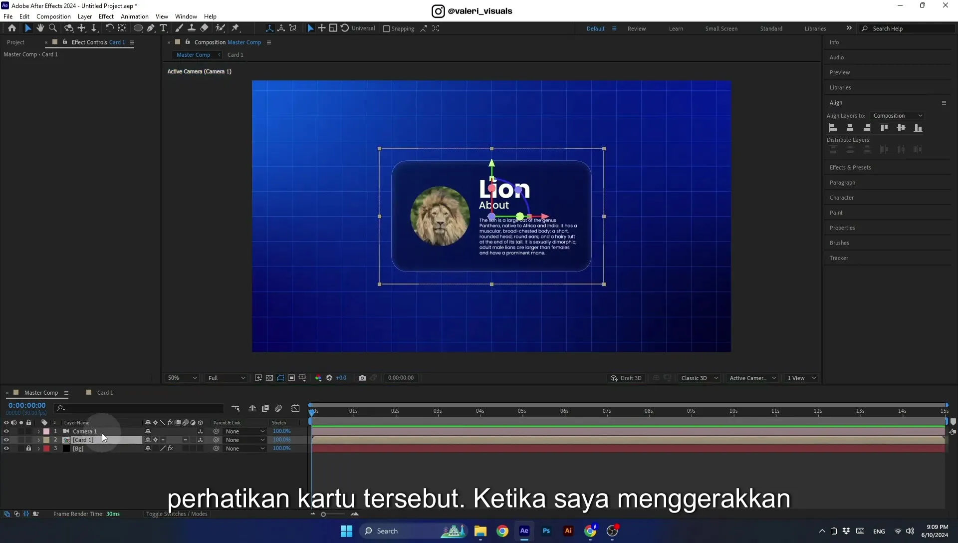 07 Apple Vision Pro Design Style. Swiping Card Animation. After Effects Tutorial - Image 448