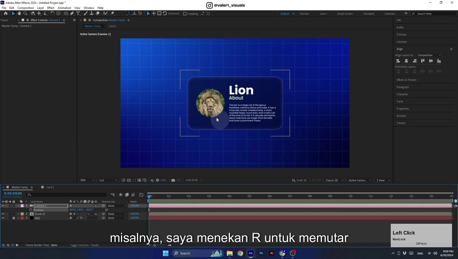 07 Apple Vision Pro Design Style. Swiping Card Animation. After Effects Tutorial - Image 453