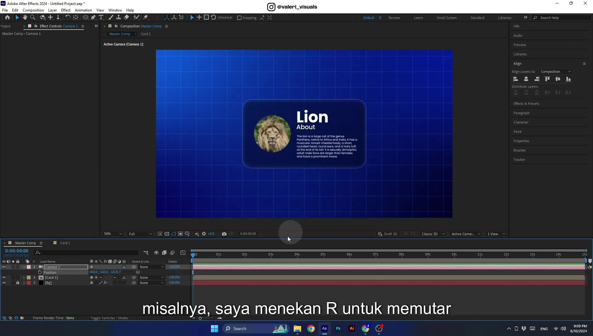 07 Apple Vision Pro Design Style. Swiping Card Animation. After Effects Tutorial - Image 454